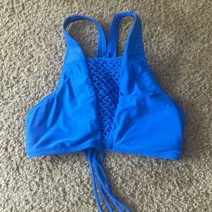 blue bathing suit top
